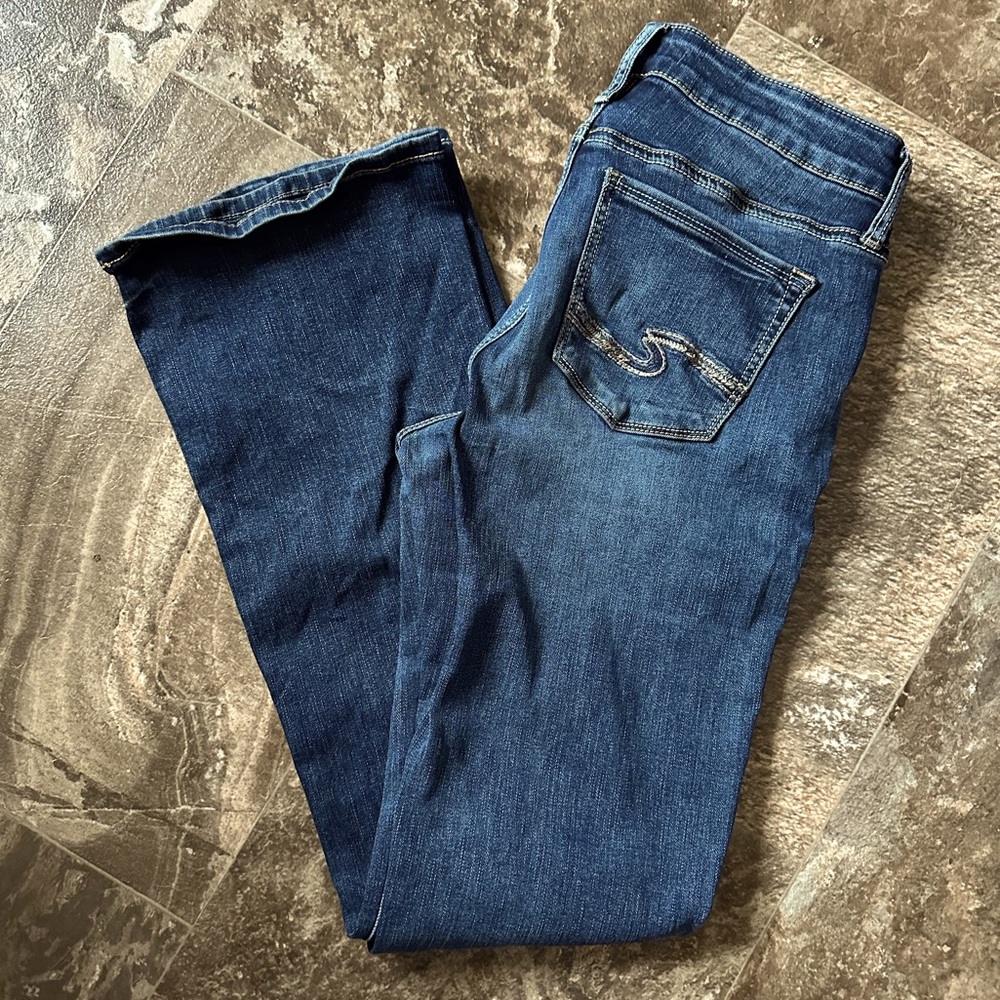 Silver Blue Denim Jeans